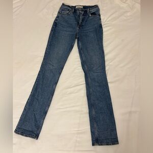 Abercrombie Slim Straight Ultra High Rise Medium Wash Jean | 25/0L